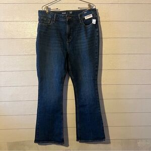 Old Navy Women's Dark Blue Flare Jeans